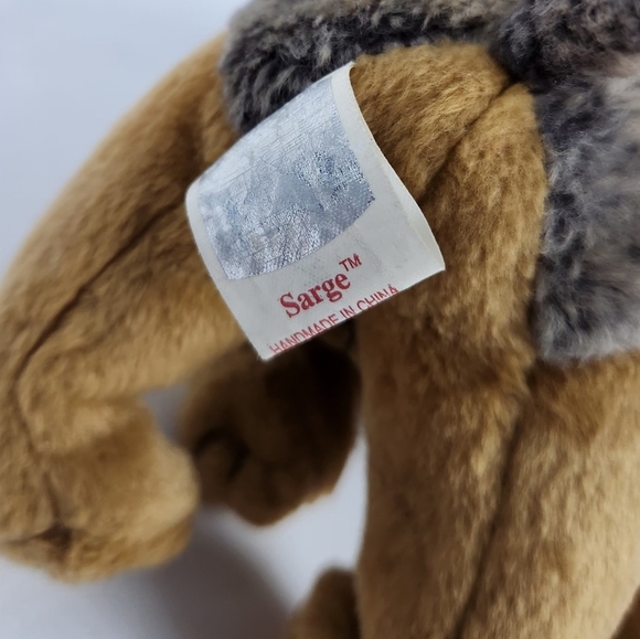 TY Beanie Babies SARGE THE GERMAN SHEPHERD DOG 6" Plush STUFFED ANIMAL Toy 2000 - Picture 2 of 6